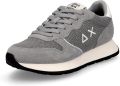 Sun68 Grijze Sneakers met Glitter en Metalen Inzetstukken - Grijs