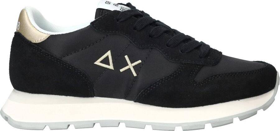 Sun68 Zwarte sneakers met een zool van 4 5 cm