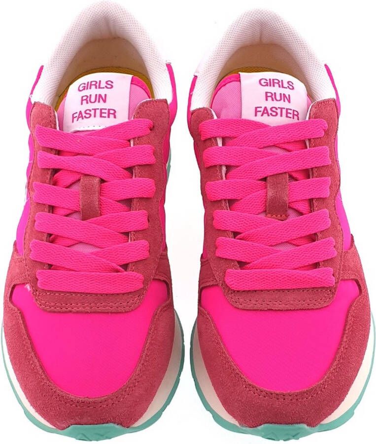 Sun68 Sun 68 Ally Solid Nylon dames sneaker Fuchsia - Foto 3