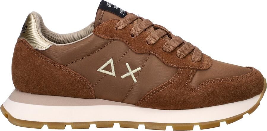 Sun68 Ally Solid Nylon Sneakers Dames Bruin