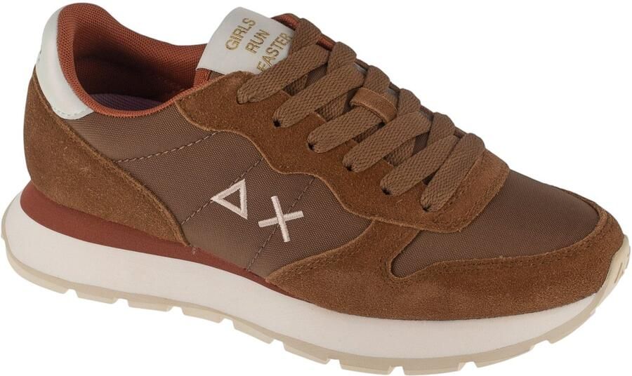 Sun68 Ally Solid Vrouwen Bruin Sneakers
