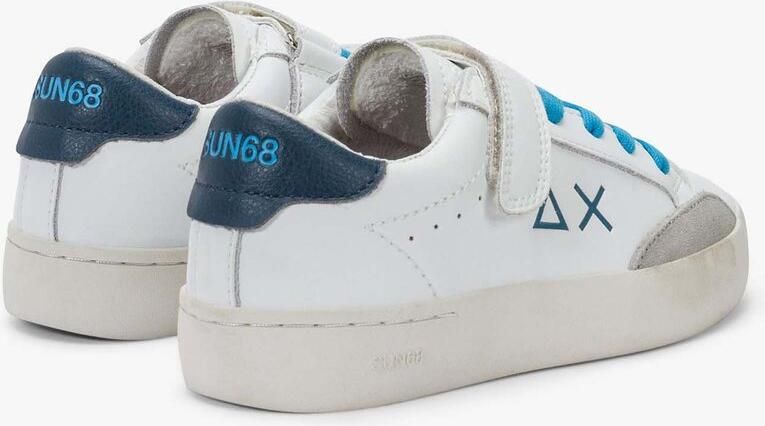 Sun68 Boy's Street Leather (Kid) Sneaker Fashion Wear Kinderen