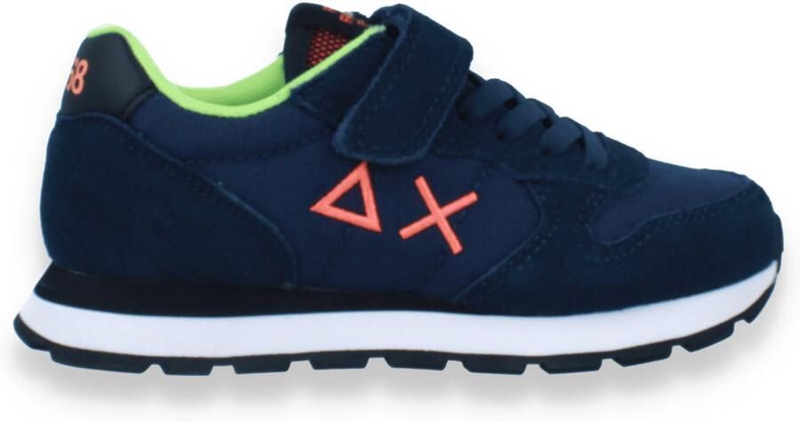 Sun68 Boy's Tom Fluo Nylon Kid Navy Blue Blauw