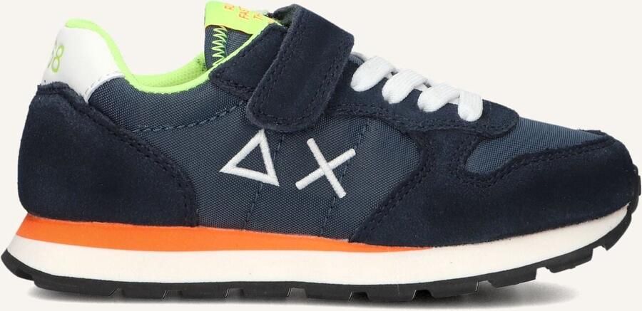 Sun68 Boys Tom Fluo Sneakers Jongens Blauw