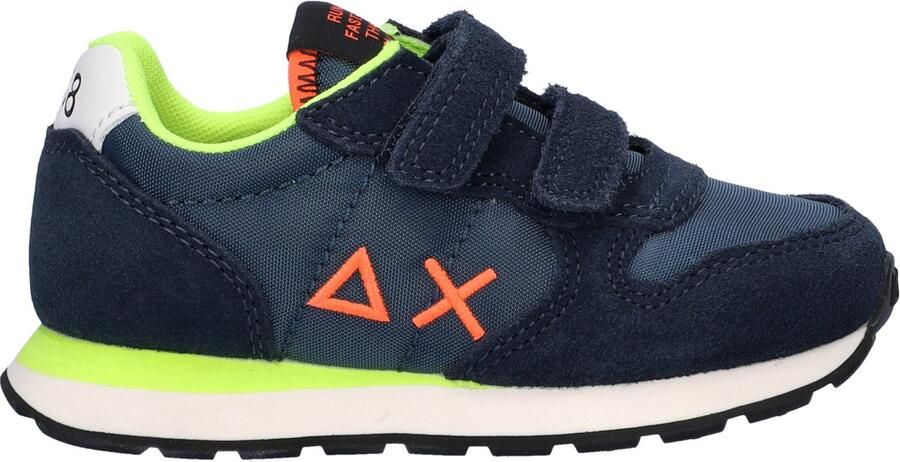 Sun68 Boys Tom Fluo Sneakers Jongens Blauw