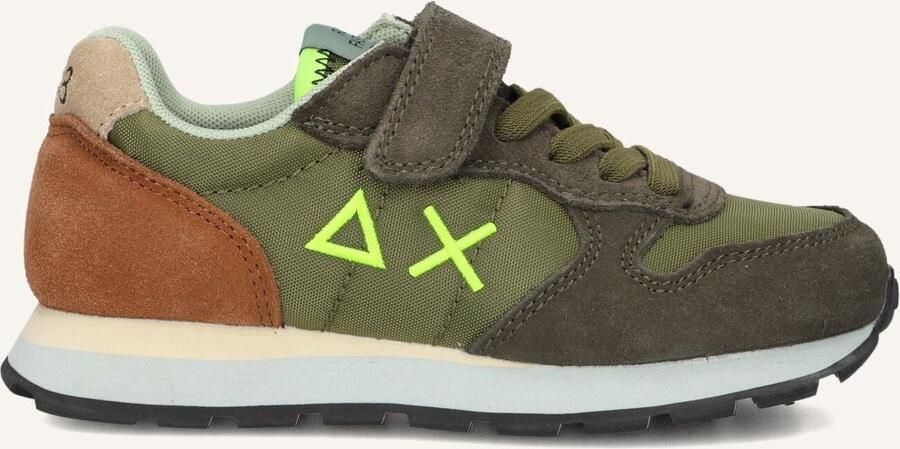 Sun68 Boys Tom Multicolor Sneakers Jongens Groen