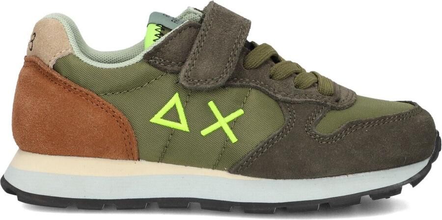 Sun68 Boys Tom Multicolor Sneakers Jongens Groen