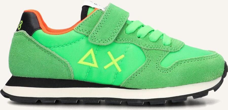 Sun68 Boys Tom Solid Lage sneakers Jongens Groen
