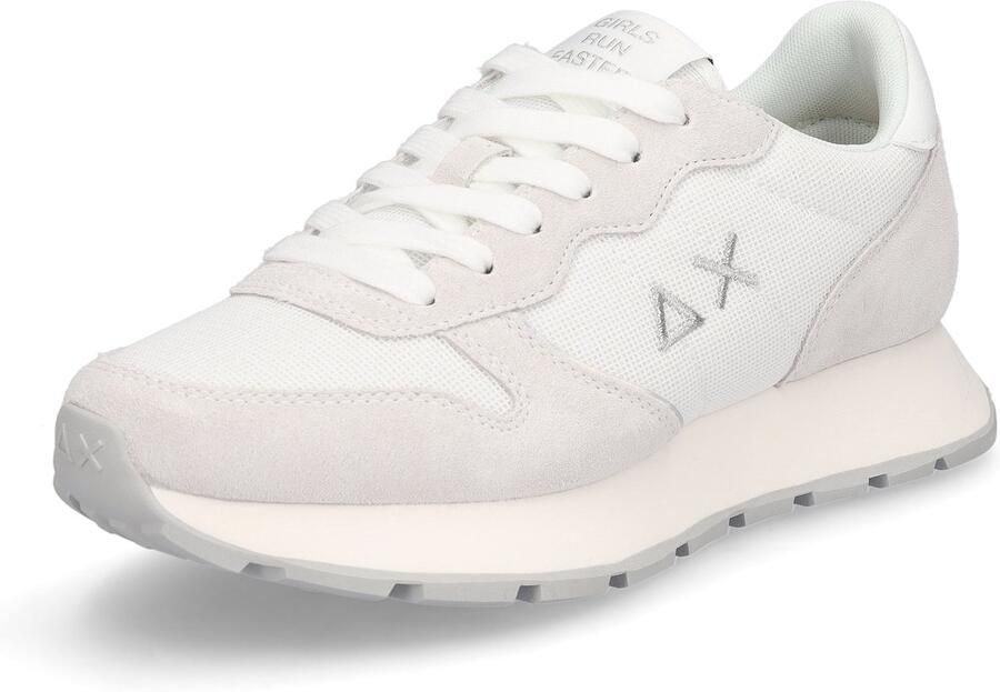 Sun68 Dames Sneaker Ally Glitter Textiel wit grijs