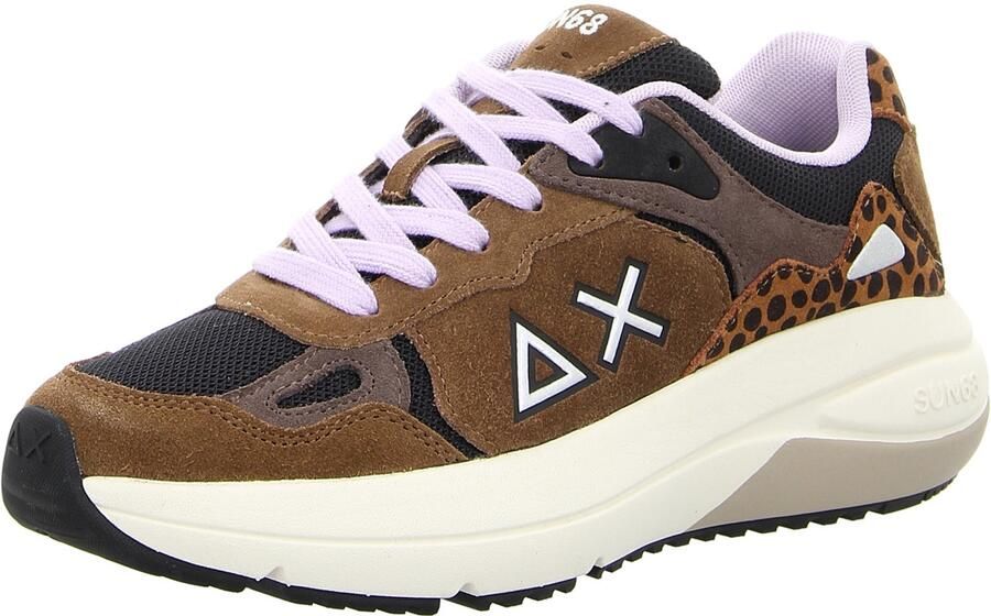 Sun68 dames sneakers bruin
