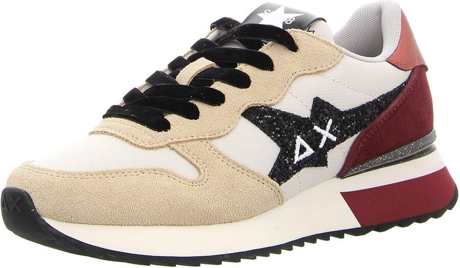 Sun68 dames veterschoenen beige