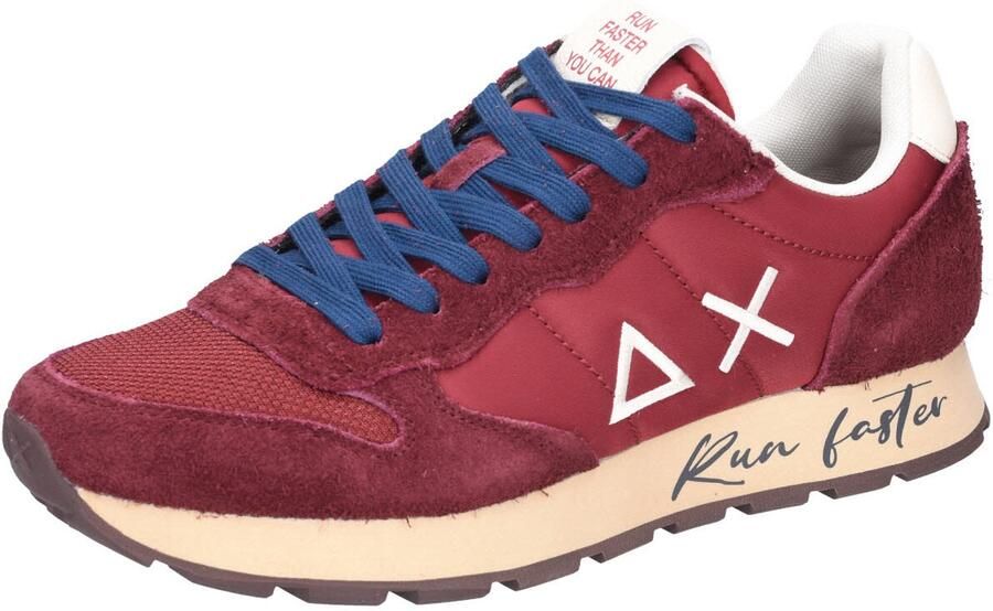 Sun68 heren veterschoenen bordeaux