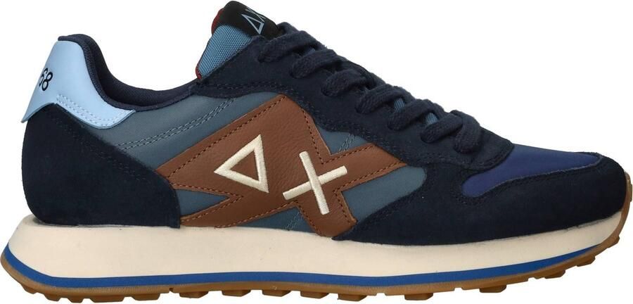 Sun68 Jaki 2.0 Bicolor Sneakers Blauw