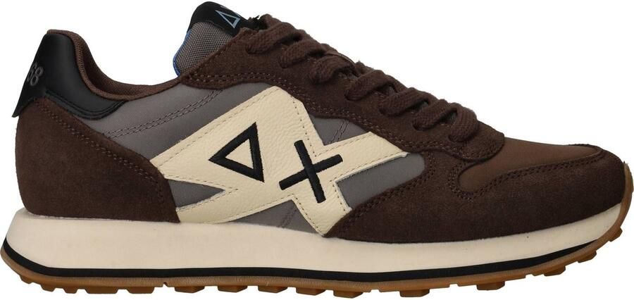 Sun68 Jaki 2.0 Bicolor Sneakers Bruin