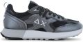 Sun68 Jaki 2.0 Silver Mesh Heren Sneakers Schoenen Zwart Z36119 - Zwart