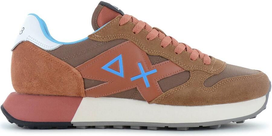 Sun68 Jaki 2.0 Solid Heren Sneakers Schoenen Bruin Z36115