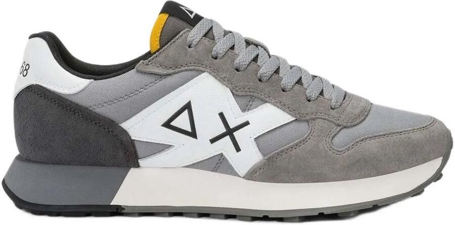 SUN68 Sneakers laag 'Men's Jaki 2.0 Solid Suede and Nylon Sneaker' grijs