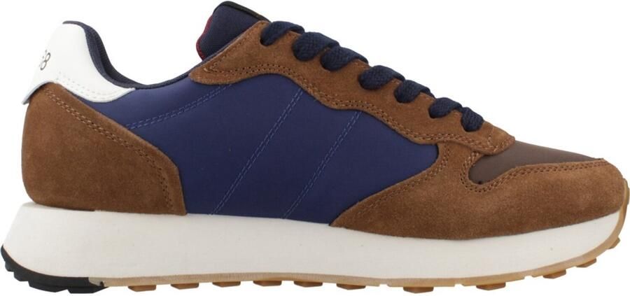 Sun68 Bicolor Suède Sneakers met Geborduurd Logo