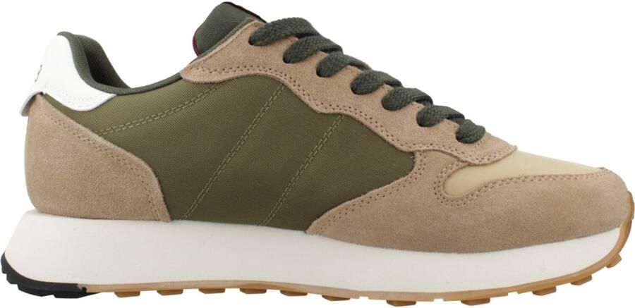 Sun68 Sneakers van nylon en suède met leren details