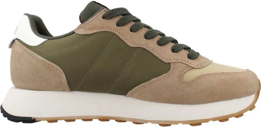 Sun68 Sneakers van nylon en suède met leren details