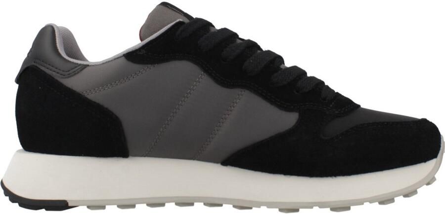 Sun68 Sneakers van nylon en suède met leren details