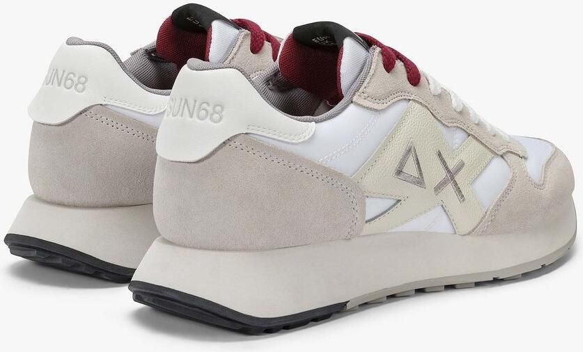 Sun68 Bicolor suède sneakers met geborduurd logo