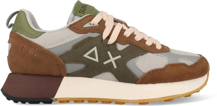 Sun68 Casual Leren Platte Schoenen Vetersluiting