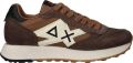 Sun68 Jaki Tweekleurige Sneaker Fashion Wear Volwassen - Donkerbruin