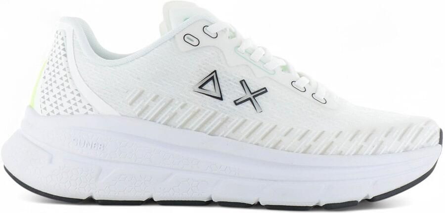 Sun68 Jupiter Air Mesh Heren Sneakers Schoenen Wit Z35126