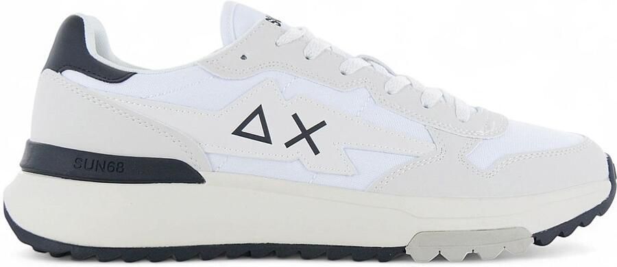 Sun68 Niki 2.0 Solo Heren Sneakers Schoenen Wit Z45120