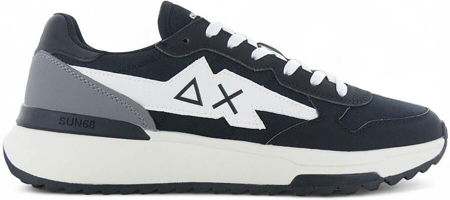 Sun68 Niki 2.0 Solo Heren Sneakers Schoenen Zwart Z45120