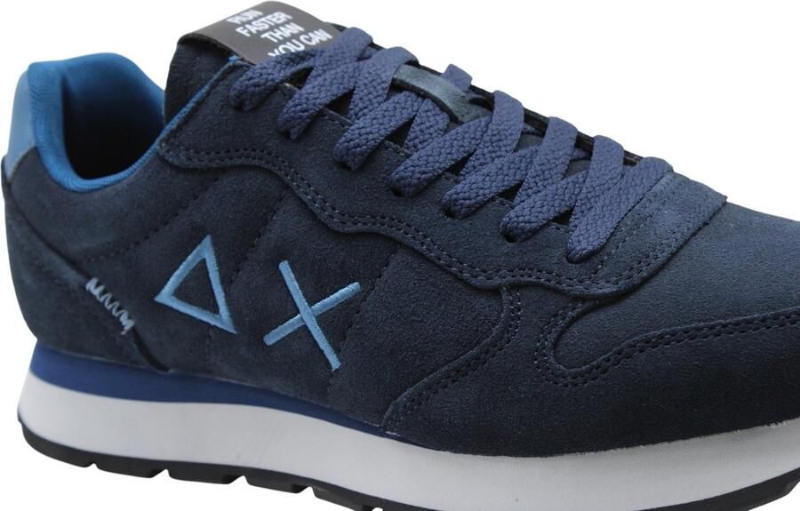 Sun68 Tom Suede Heren Sneakers Schoenen Navy-Blauw Z46106 - Foto 7