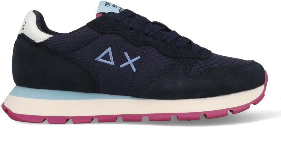 Sun68 Multicolor Sneaker Tom Nylon Logo Geborduurd Blue Heren - Foto 2