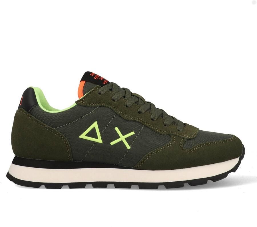 Sun68 Fluo Tom Casual Sneakers Groen Militair - Foto 2