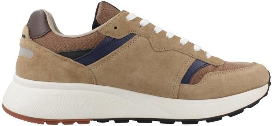 Sun68 Beige Mesh en Nubuck Sneakers Beige Heren