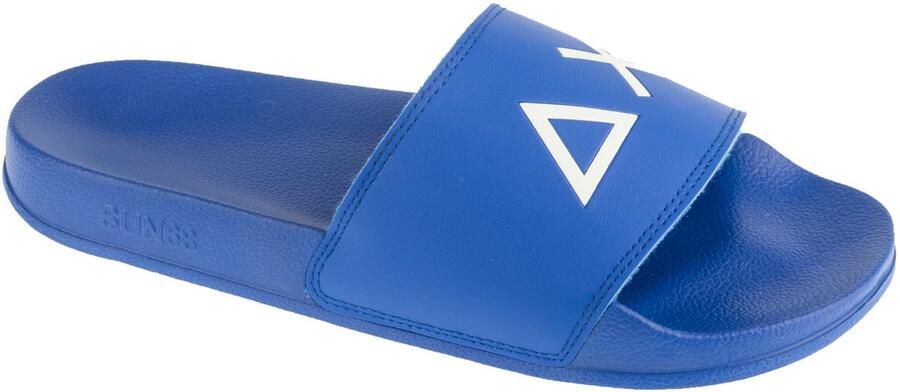 Sun68 Slippers Logo Mannen Blauw Slippers