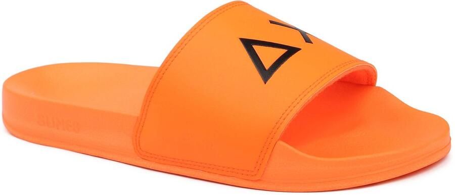Sun68 Slippers Logo Oranje Heren