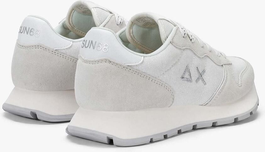 Sun68 Lage Sneakers Z36203 ALLY GLITTER TEXTILE-330 01 BIANCO