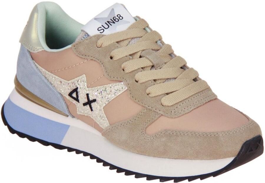 Sun68 Stargirl Glitter Logo Beige