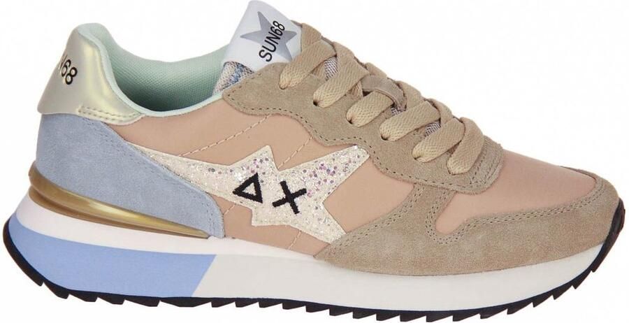 Sun68 Stargirl Glitter Logo Beige