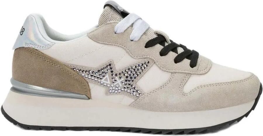Sun68 Stargirl Strass Logo Schoenen Wit Vrouw