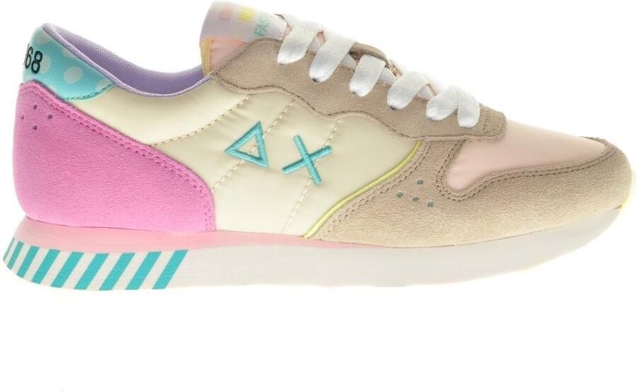 Sun68 Sun 68 Ally Candy Cane dames sneaker Beige multi - Foto 3