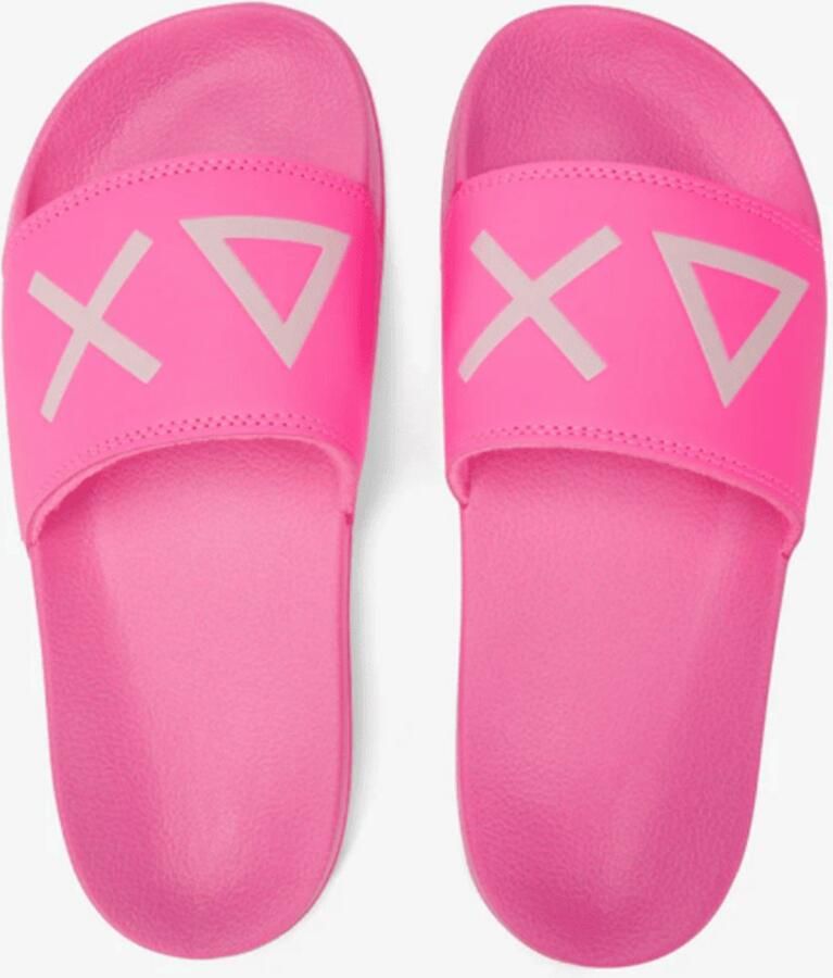 Sun68 Sun 68 Badslipper Logo Slippers 62 Fuxia Fluo Fushia