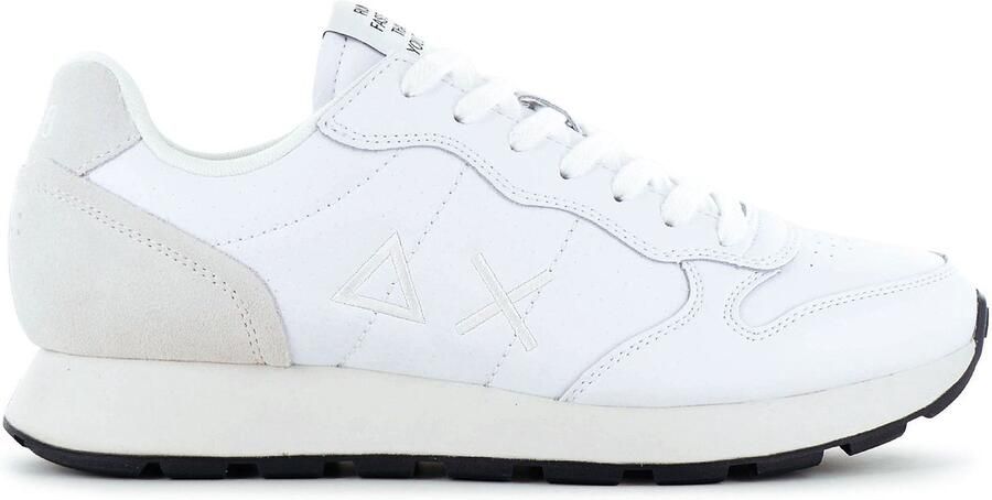 Sun68 Tom Classic Leather Heren Sneakers Schoenen Leer Wit Z36105