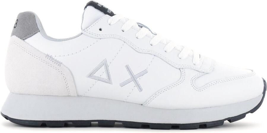 Sun68 Tom Classic Leather Heren Sneakers Schoenen Leer Wit Z46103