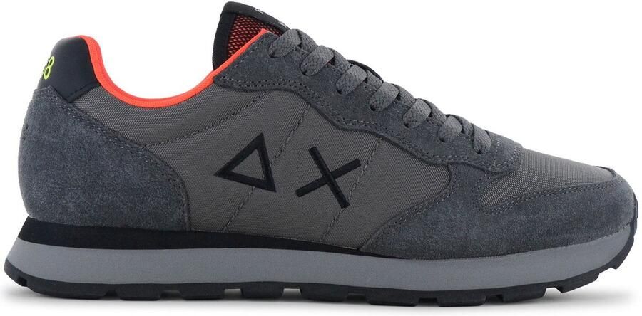 Sun68 Tom Fluo Heren Sneakers Schoenen Grijs Z46102