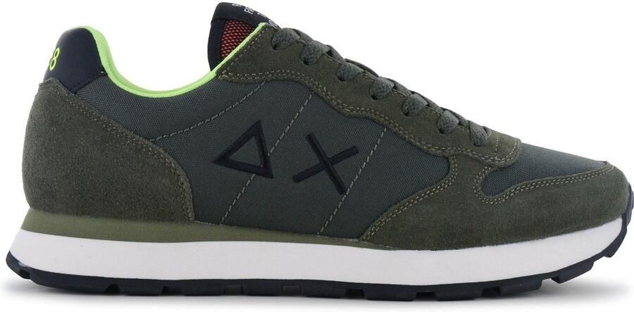 Sun68 Tom Fluo Heren Sneakers Schoenen Military-Groen Z46102