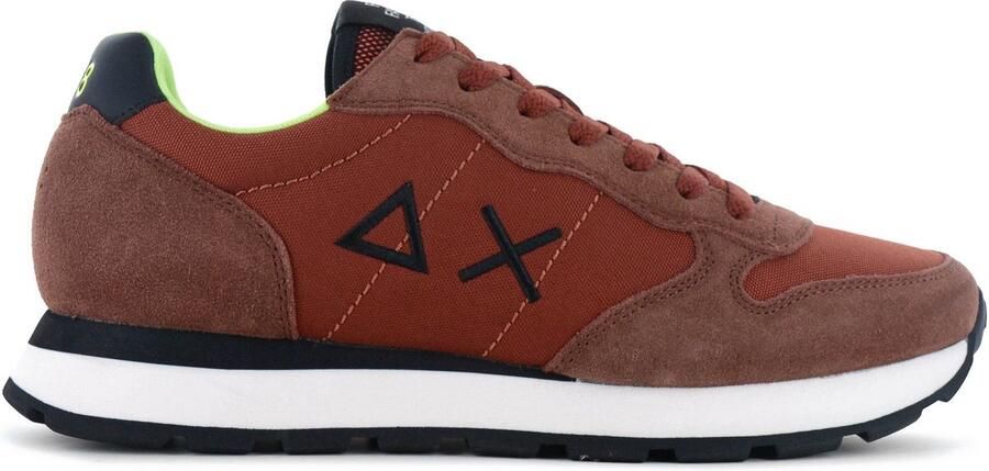 Sun68 Tom Fluo Heren Sneakers Schoenen Rust-Rood Z46102