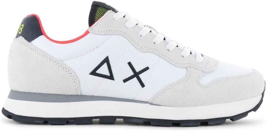 Sun68 Tom Fluo Heren Sneakers Schoenen Wit Z46102