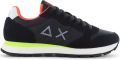 Sun68 Tom Fluo Heren Sneakers Schoenen Zwart Z36102 - Zwart